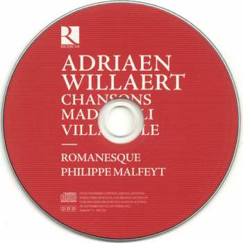 CD Adrian Willaert: Chanson, Madrigali, Villanelle 324300