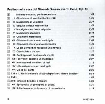 CD Adriano Banchieri: Il Zabaione Musicale / Festino Nella Sera Del Giovedì Grasso Avanti Cena 333214
