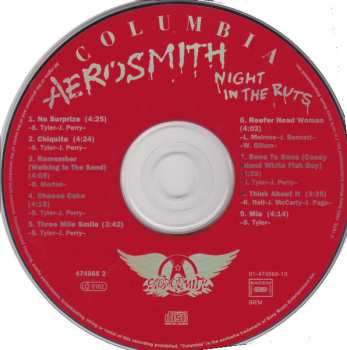 CD Aerosmith: Night In The Ruts 25196
