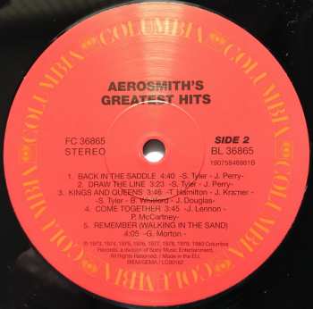 LP Aerosmith: Aerosmith's Greatest Hits