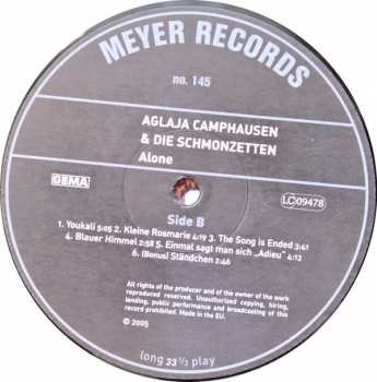 LP Aglaja Camphausen: Alone 251268