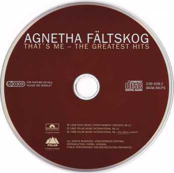 CD Agnetha Fältskog: That's Me - The Greatest Hits 36048