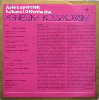 LP Agnieszka Kossakowska: Arie Z Operetek Lehara I Offernbacha 140418