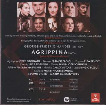 3CD Georg Friedrich Händel: Agrippina 1411