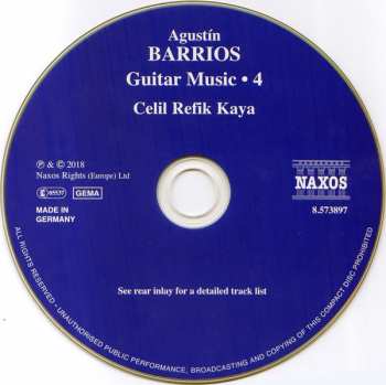 CD Agustín Barrios Mangoré: Guitar Music • 4 117187