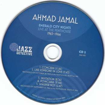 2CD Ahmad Jamal: Emerald City Nights (Live At The Penthouse 1965-1966) 405187