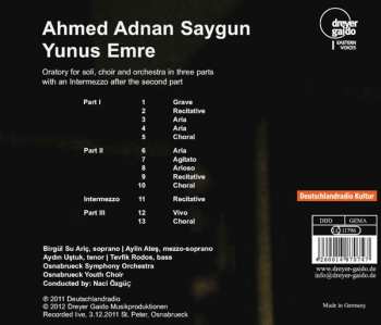 CD Ahmed Adnan Saygun: Yunus Emre 122987