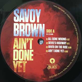 LP Savoy Brown: Ain't Done Yet 1432