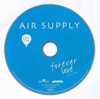2CD Air Supply: Forever Love: 36 Greatest Hits (1980-2001) 13141