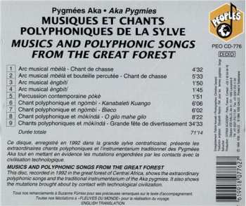 CD Aka: Musiques Et Chants Polyphoniques De La Sylve - Centrafrique 262154