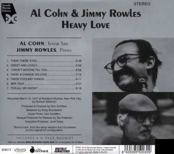 CD Al Cohn: Heavy Love 325100