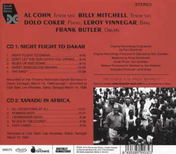2CD Al Cohn: Night Flight To Dakar + Xanadu In Africa 316892
