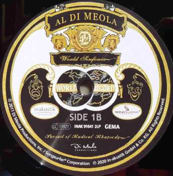 2LP Al Di Meola: Pursuit Of Radical Rhapsody 74278