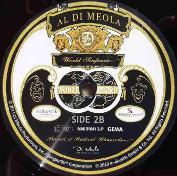 2LP Al Di Meola: Pursuit Of Radical Rhapsody 74278