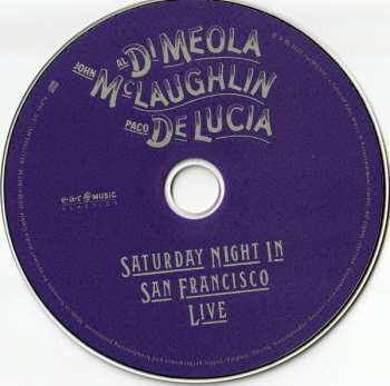 CD Al Di Meola: Saturday Night In San Francisco 405248