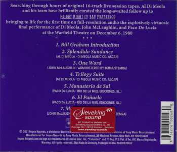 CD Al Di Meola: Saturday Night In San Francisco 422546