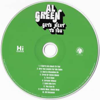 CD Al Green: Gets Next To You 242407