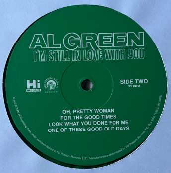 LP Al Green: I'm Still In Love With You LTD | CLR 397041