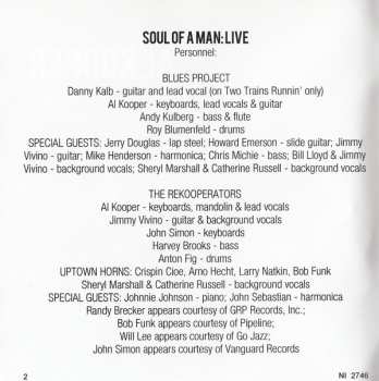 3CD Al Kooper: Soul Of A Man: Live • Rekooperation 490543