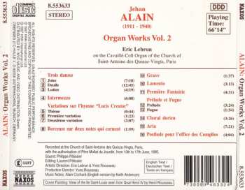 CD Jehan Alain: Organ Works Vol. 2 474670