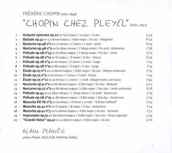 CD Alain Planes: Chopin Chez Pleyel DIGI 232871
