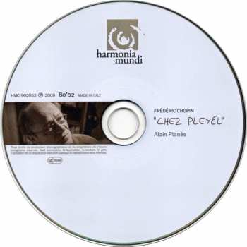 CD Alain Planes: Chopin Chez Pleyel DIGI 232871