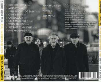 CD Alan Broadbent Trio: New York Notes 362993