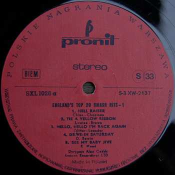 LP Alan Caddy: England's Top 20 Smash Hits - 1