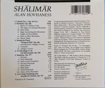 CD Alan Hovhaness: Shālimār (Piano Solos) 462046