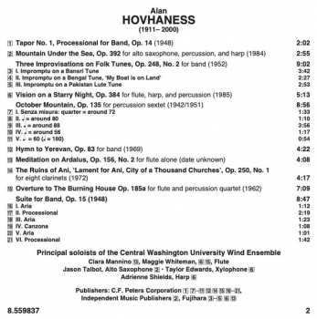 CD Alan Hovhaness: Suite For Band - October Mountain - The Ruins Of Ani 316354