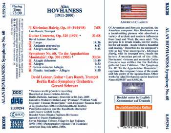 CD Alan Hovhaness: Symphony No. 60 / Guitar Concerto / Khrimian Hairig 182167