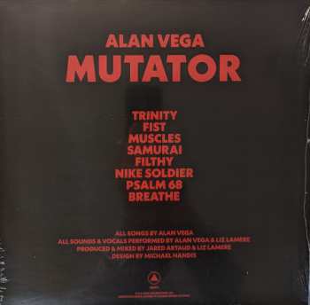 LP Alan Vega: Mutator LTD | CLR 87156