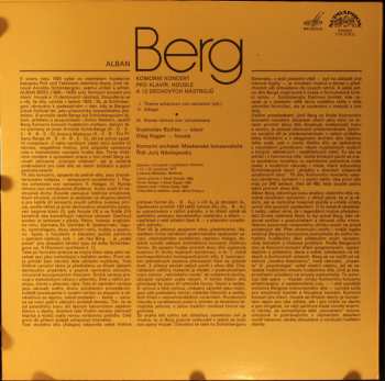 LP Alban Berg: Komorni Concert Pro Klavír 276269