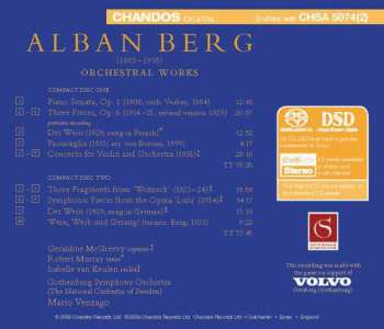 2SACD Alban Berg: Orchestral Works 333338