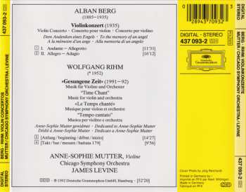 CD Alban Berg: Violinkonzert · Violin Concerto / »Gesungene Zeit · Time Chant« 44784