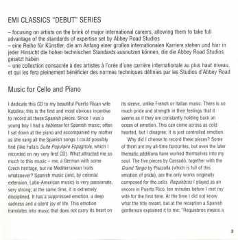 CD Manuel de Falla: Music For Cello And Piano