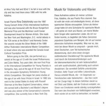 CD Manuel de Falla: Music For Cello And Piano