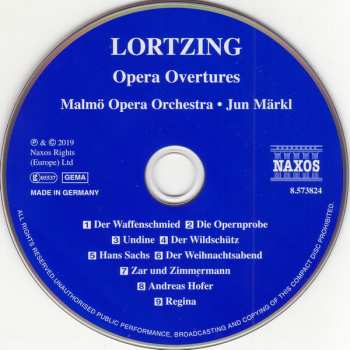 CD Albert Lortzing: Opera Overtures (Der Waffenschmied, Undine, Der Wildschütz, Hans Sachs) 122123
