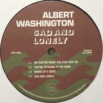 LP Albert Washington: Sad And Lonely LTD 59938