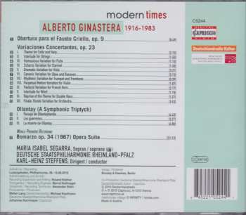 CD Alberto Ginastera: Modern Times 303551