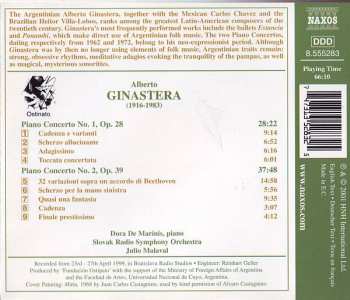 CD Alberto Ginastera: Piano Concertos Nos. 1 And 2 112244