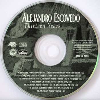 2CD Alejandro Escovedo: Thirteen Years