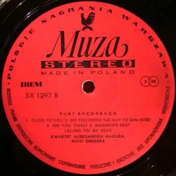 LP Aleksander Mazur Quartet: Bacharach 125627