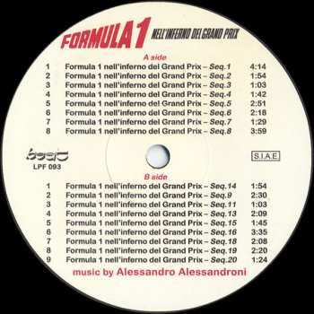 LP Alessandro Alessandroni: Formula 1 Nell'Inferno Del Grand Prix LTD 496781