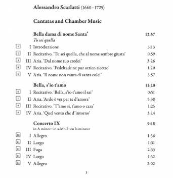 CD Alessandro Scarlatti: Cantatas & Chamber Music 333798
