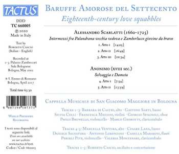 CD Alessandro Scarlatti: Baruffe Amorose Del Settecento 456477