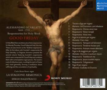 CD Alessandro Scarlatti: Good Friday - Responsories Of The Holy Week 307650