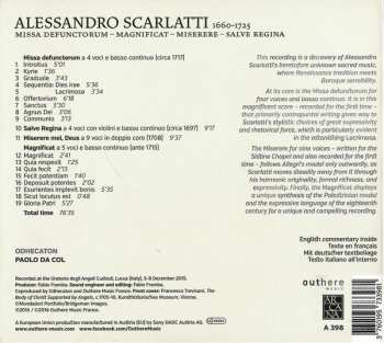 CD Alessandro Scarlatti: Missa Defunctorum, Magnificat, Miserere, Salve Regina 115930
