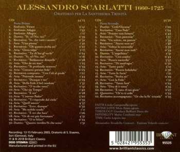 2CD Alessandro Scarlatti: Oratorio Per La Santissima Trinità 334015