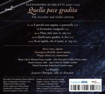 CD Alessandro Scarlatti: Quella Pace Gradita (The Recorder And Violin Cantatas) 324570